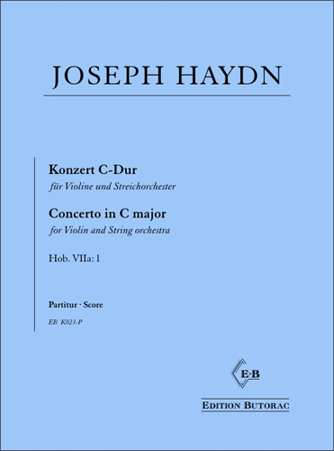Cover - Haydn, Violin Concerto in C major (Hob. VIIa: 1)